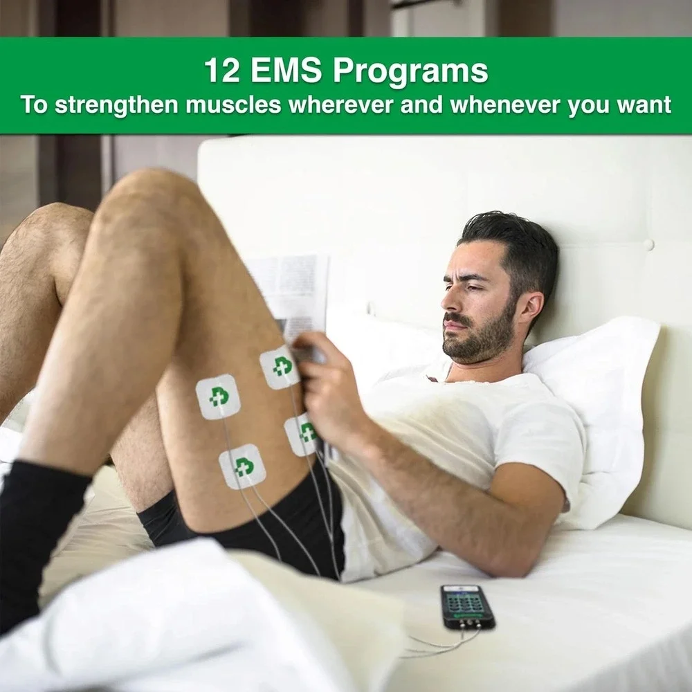 Trio 6.5: Usb-Rechargeable TENS Unit for Pain Relief & EMS Muscle Stimulator, 36